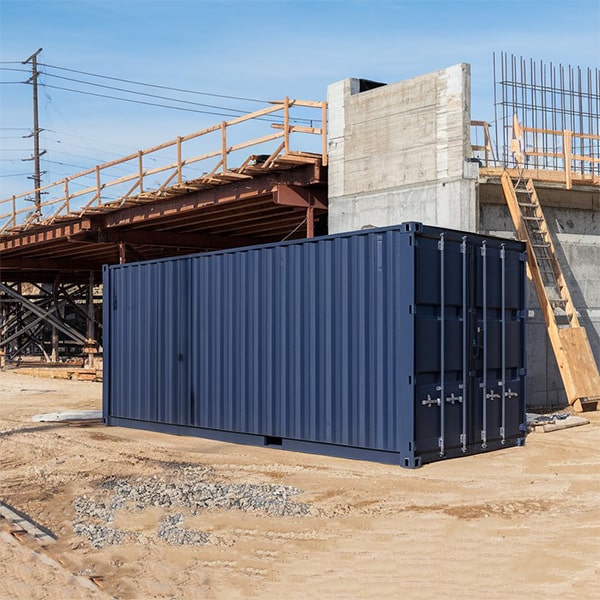 our construction site storage containers are secure and can be locked to protect your materials and equipment